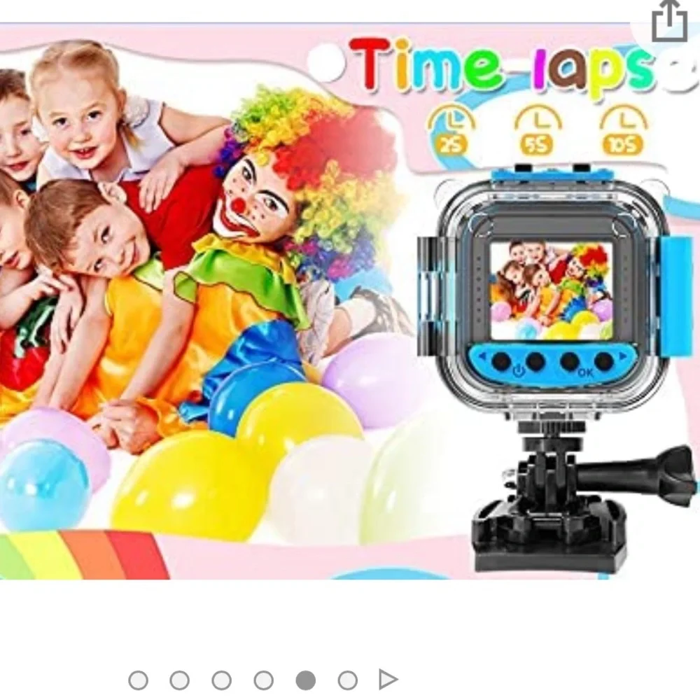 USHINING Kids Camera Waterproof 1080P HD for Underwater with 32GB SD Card